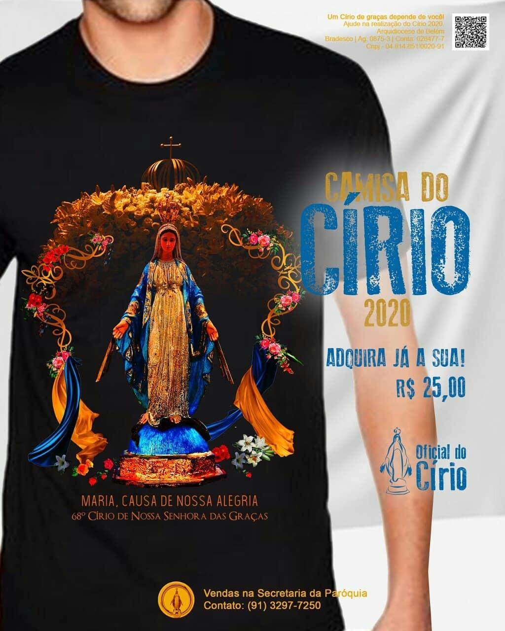 Lindas Camisas exclusivas para o Círio de Nossa Senhora das Graças