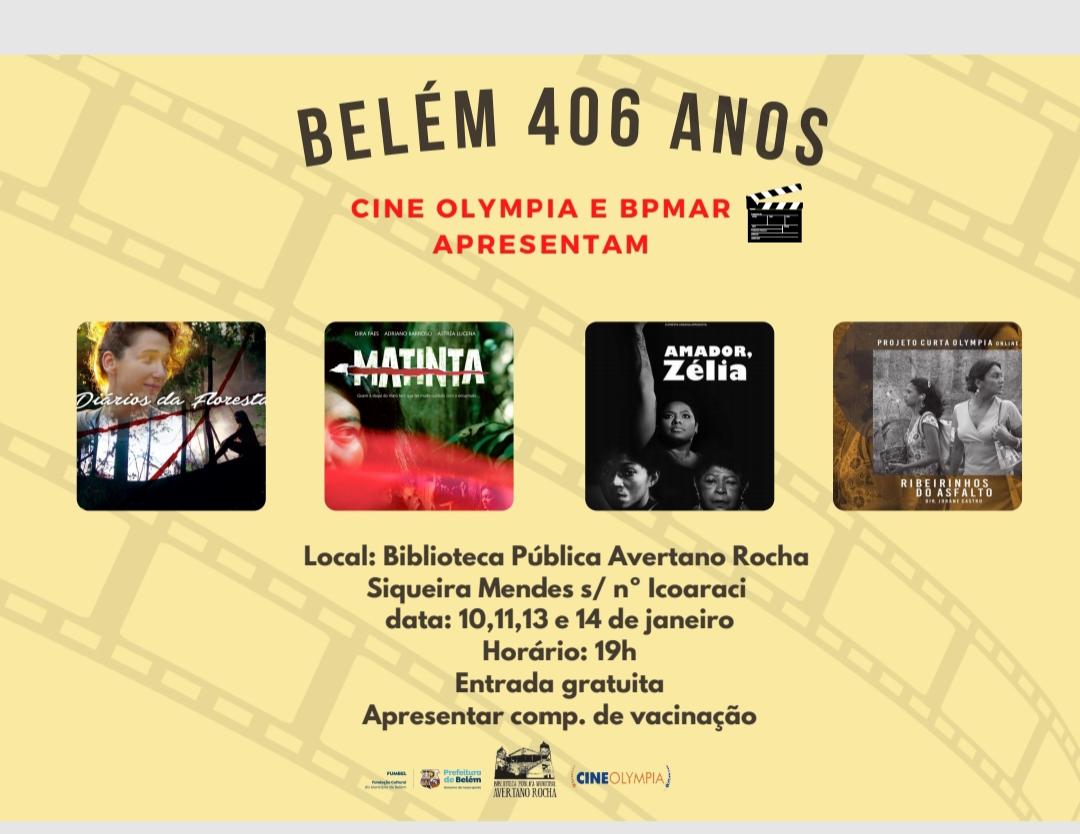 Sessão de cinema na Biblioteca Pública Avertano Rocha 