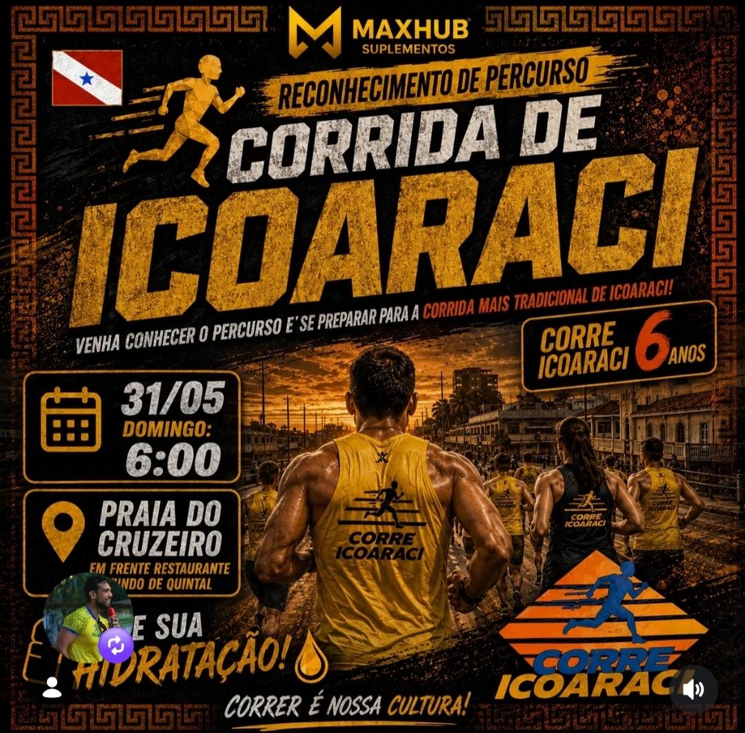 Domingo (31) tem corrida na orla