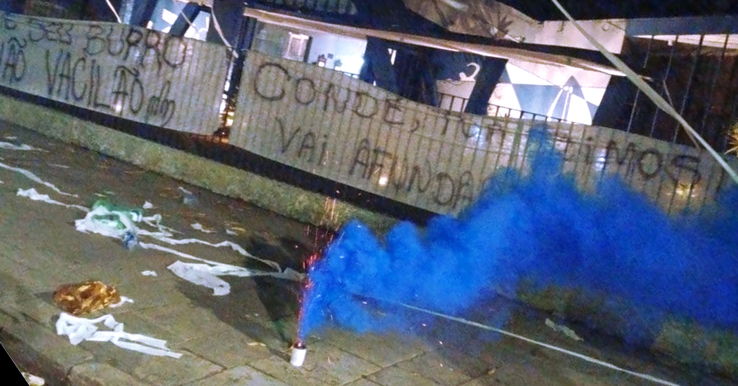 Remo volta a ser alvo de protesto antes de duelo com Coritiba — imagem 1